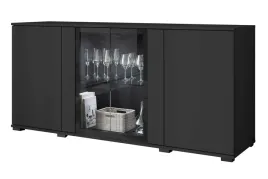 nowoczesna-czterodrzwiowa-komoda-caro-150-cm-witryna-szklane-polki