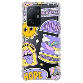 etui-do-xiaomi-11t-5g-antishock-sticker-naklejki-kolorowe-good-vibes-wzory