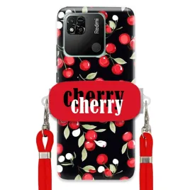 etui-do-xiaomi-redmi-10a-czerwony-sznurek-uchwyt-cherry-urocze-kobiece