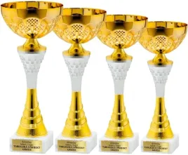 wyjatkowy-komplet-pucharow-bialo-zlotych-34-32-29-27-cm-grawerki-gratis