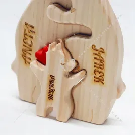 drewniane-figurki-misie-z-grawerem-puzzle-rodzina-na-dzien-babci-dziadka
