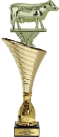 piekny-zloty-puchar-z-figurka-krowa-rolnictwo-26-cm-grawer-gratis
