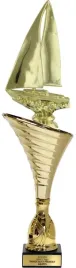 piekny-zloty-puchar-z-figurka-zeglarstwo-sporty-wodne-33-cm-grawer-gratis