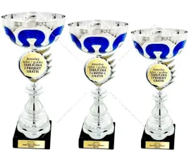 srebrno-niebieski-komplet-pucharow-z-emblematem-36-33-30-cm-grawer-gratis