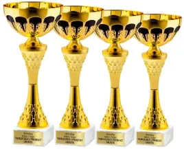 komplet-pucharow-zlotych-z-czarnym-zdobieniem-33-31-28-26cm-grawerki-gratis