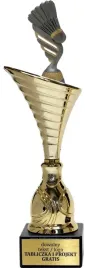 zloty-puchar-statuetka-badminton-34-cm-tabliczka-grawer-gratis