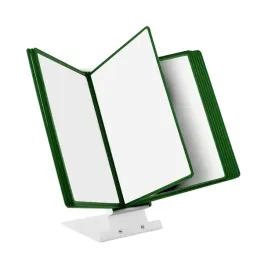 zestaw-stojak-panele-prezentacyjne-a4-ramki-informacyjne-zielone-10-sztuk