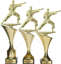 piekny-zloty-komplet-puchar-z-figurka-karate-35-32-31-grawerki-gratis