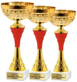 wyjatkowy-komplet-pucharow-zloto-czerwonych-33-31-28-cm-grawerki-gratis