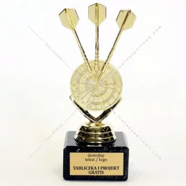 zlota-statuetka-dart-rzutki-15cm-grawer-gratis