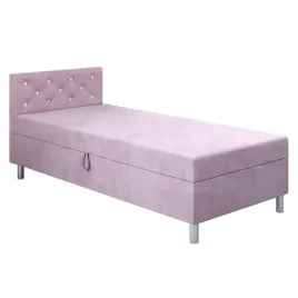 rozowe-lozko-jednoosobowe-90x200-tapczan-z-materacem-kieszeniowym-princess