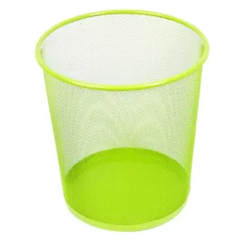 kosz-na-smieci-metalowy-siatka-zielony-limonka-12l