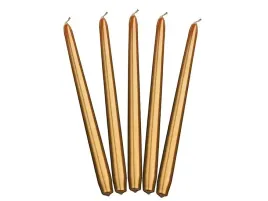 swiece-stozkowe-zlote-metalizowane-29cm-10-szt