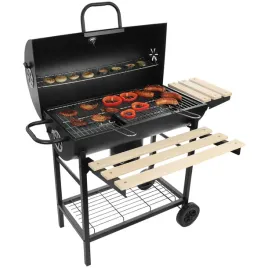 duzy-zamykany-grill-weglowy-ogrodowy-na-kolkach-z-polkami-i-paleniskiem