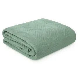 narzuta-len-3-200x220-cm-zielona-jodelka-pikowana-na-lozko-kanape-boho