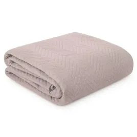 narzuta-len-3-200x220-cm-rozowa-jodelka-pikowana-na-lozko-kanape-nowoczesna