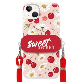 etui-do-iphone-15-plus-czerwona-smycz-uchwyt-crossbody-sweet-kwiat-wisni