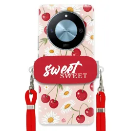 etui-do-honor-magic-6-lite-czerwona-smycz-uchwyt-sweet-sweet-kwiat-wisni