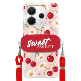 etui-do-xiaomi-redmi-note-14-4g-czerwona-smycz-uchwyt-sweet-kwiat-wisni