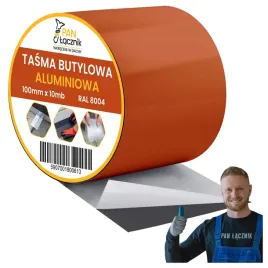 tasma-butylowa-dekarska-aluminium-100mm-10mb-ral8004-dachowa