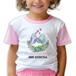 pizama-krotki-rekaw-rozowa-na-lato-razem-imie-prezent-dzien-dziecka-122cm