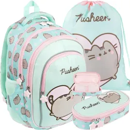 pusheen-plecak-szkolny-mlodziezowy-dla-dziewczynki-kotorozec-mint-zestaw-3w