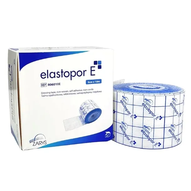 Taśma Opatrunkowa Włókninowa Chirurgiczna ELASTOPOR E 5cm x 10m Włókninowa