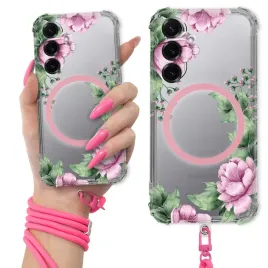 etui-do-samsung-s25-edge-antishock-pink-ring-magsafe-pink-smycz-flower