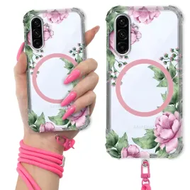 etui-do-samsung-a36-5g-antishock-pink-ring-magsafe-rozowa-smycz-flower