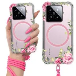 etui-do-xiaomi-14-antishock-ring-magsafe-pink-rozowa-smycz-kwiatowe