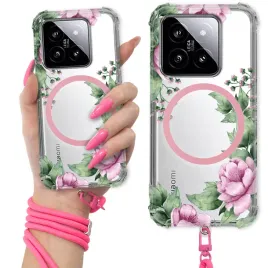 etui-do-xiaomi-14-pro-antishock-pink-ring-magsafe-rozowa-smycz-kwiatowe