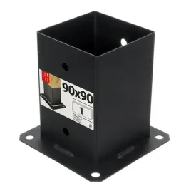 podstawa-slupa-9x9-cm-czarna-przykrecana-do-betonu-kotwa-ozdobna-1szt