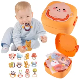 zestaw-grzechotek-12-sztuk-grzechotki-sensoryczne-gryzaki-w-pudelku