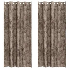zaslony-z-weluru-2-pcs-cappuccino-245-x-140-cm-aksamit