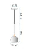 toolight-lampa-g087-1cp-black-chrome-zasilanie-sieciowe