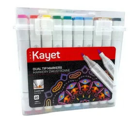 kayet-markery-mazaki-dwustronne-3-i-6mm-koncowka-okragla-i-pedzelkowa-60kol