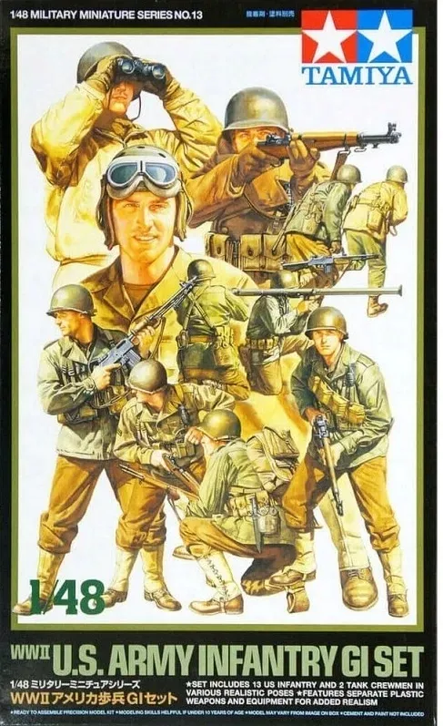 1-48-tamiya-32513-us-infantry-gi-set-material-tworzywo-sztuczne