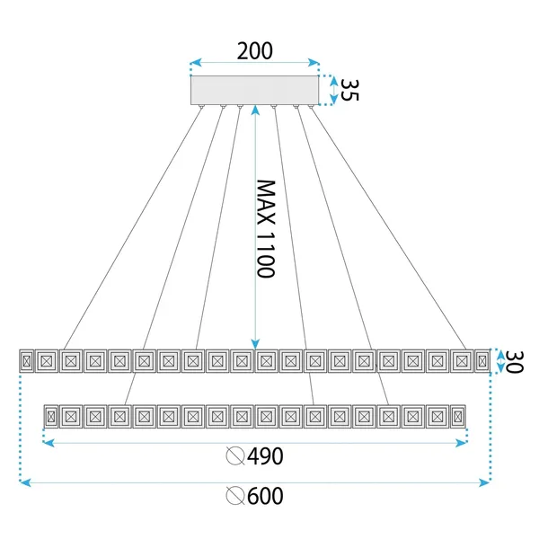 toolight-lampa-ms011-cp-rose-gold-srednica-szerokosc-klosza-60-cm