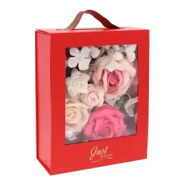 czerwone-pudelko-prezentowe-przezroczysty-flowerbox-prezent-na-walentynki