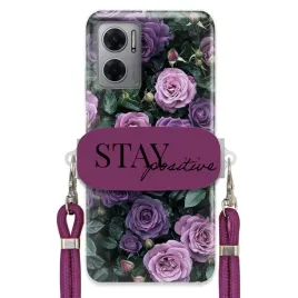 etui-do-xiaomi-redmi-10-5g-sliwkowy-sznurek-crossbody-uchwyt-purple-roses