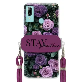 etui-do-huawei-honor-10-lite-sliwkowy-sznurek-uchwyt-girly-purple-roses