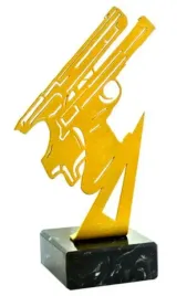 statuetka-metalowa-strzelanie-bron-krotka-pistolet-dowolny-opis