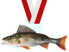 medal-wedkarski-okon-w-ksztalcie-okonia-ze-wstazka