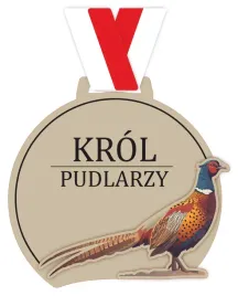 medal-mysliwski-krol-polowania-bazant-drewno-85cm-nadruk-uv-opis-wstazka