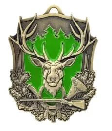 medal-odlewany-myslistwo-kolorowy-odlew-jelen-poroze-tabliczka-wstazka