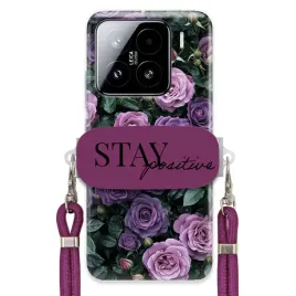 etui-do-xiaomi-15-sliwkowy-sznurek-crossbody-uchwyt-urokliwe-purple-roses