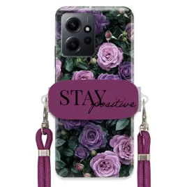etui-do-xiaomi-redmi-note-12-4g-sliwkowy-sznurek-uchwyt-cute-purple-roses