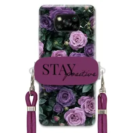 etui-do-xiaomi-poco-x3-pro-sliwkowy-sznurek-crossbody-uchwyt-purple-roses