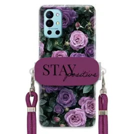 etui-do-oneplus-9r-sliwkowy-sznurek-crossbody-uchwyt-urokliwe-purple-roses