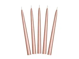 swieczki-stozkowe-rozowe-zloto-24cm-10-szt